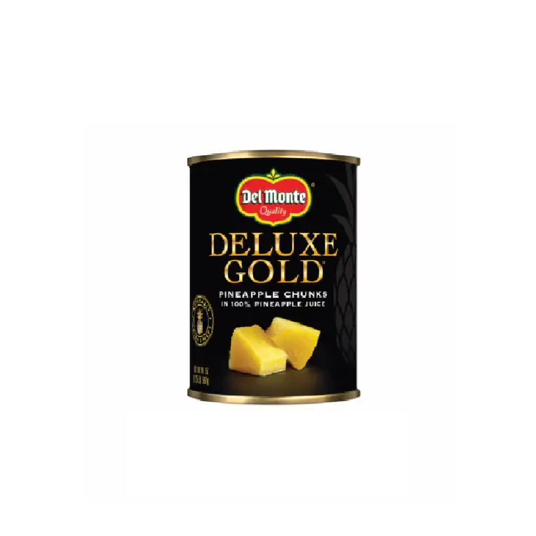 DEL MONTE DELUXE GOLD PINEAPPLE CHUNKS 20 OZ